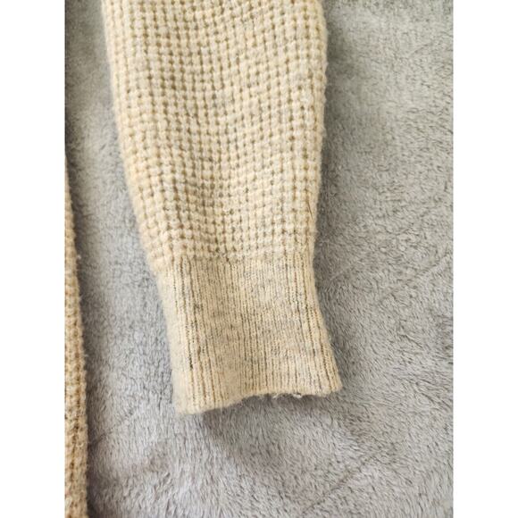 Time & Tru Oatmeal Long Oversized Boxy Cardigan Size Large - Picture 10 of 13